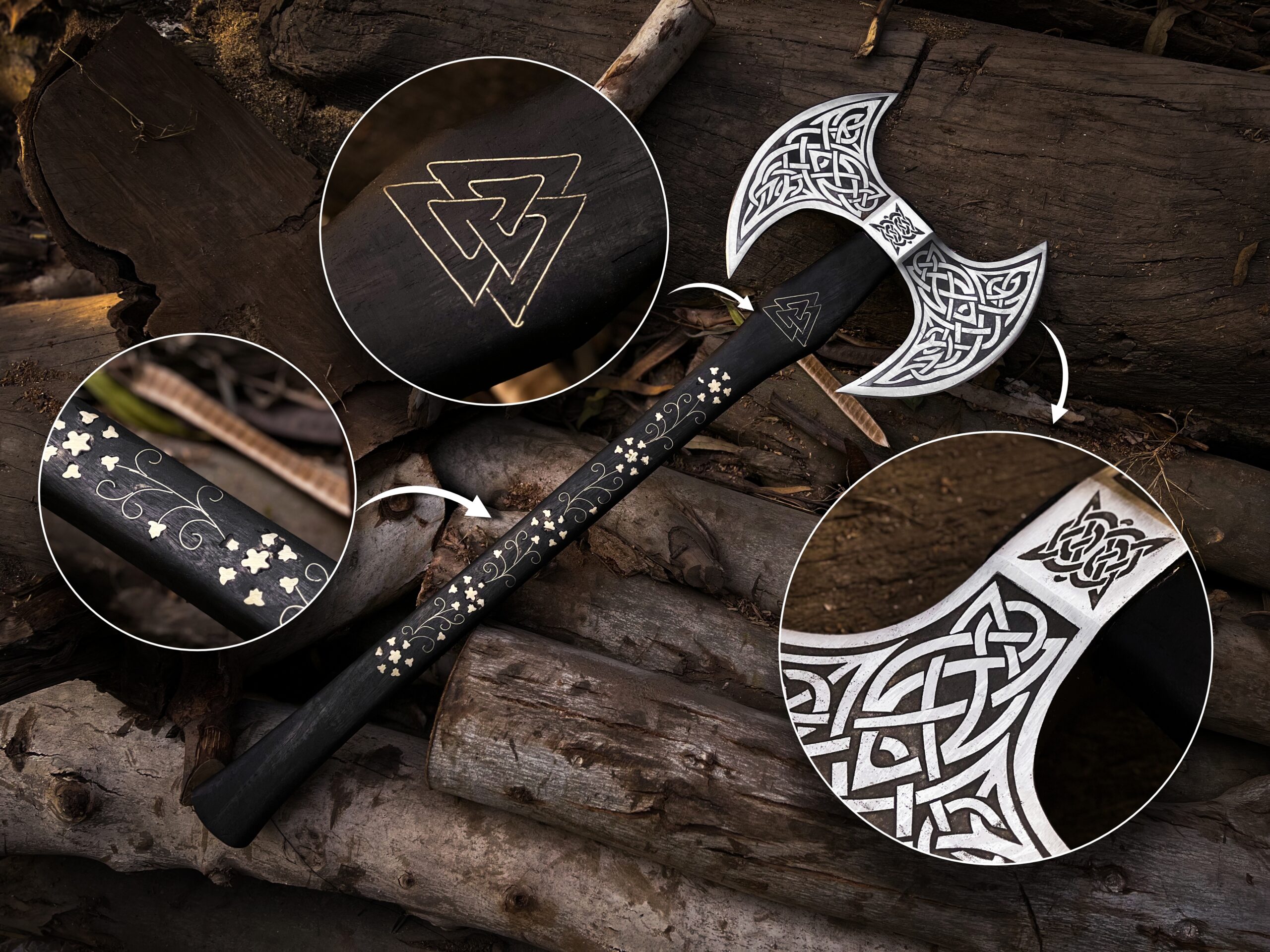 Handcrafted Battle Axe — Tactical & Collectible - Image 14