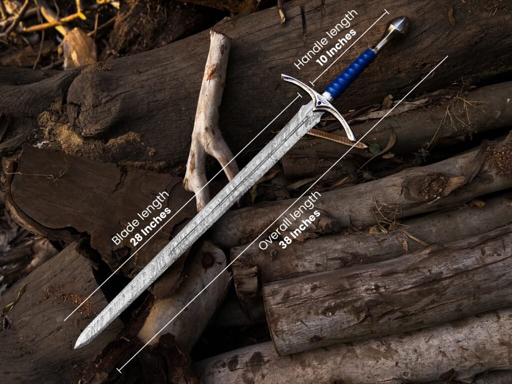 Hand forged Damascus Glambdring Sword